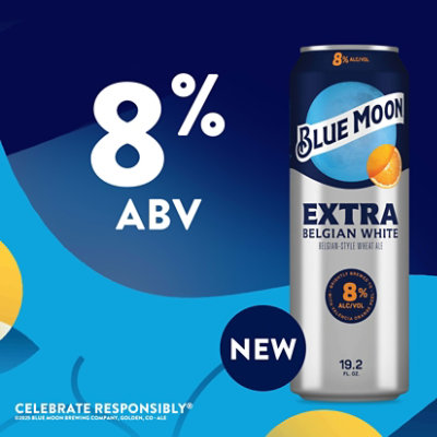 Blue Moon Extra Beer Can - 1-19.2 Fl Oz - 19.2 FZ - Image 3