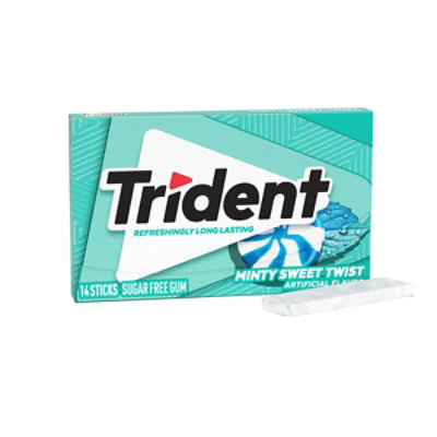 Trident Mint Sweet Twist Sugar Free Gum - 14 CT - Image 2