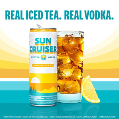 Sun Cruiser Lemonade Plus Iced Tea 8pk Wrap 8x12oz - 8-12 FZ - Image 2