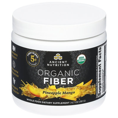 Ancient Nutrition Organic Fiber Powder Pineapple Mango - 6.1 Oz - Image 2