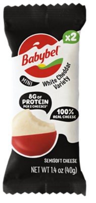 Mini Babybel White Cheddar Cheese - 2 CT - Image 1