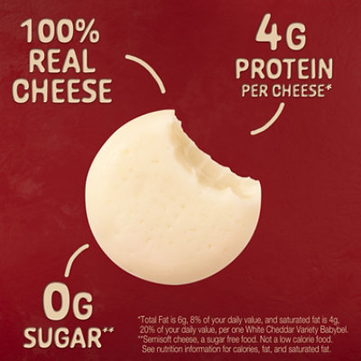 Mini Babybel White Cheddar Cheese - 2 CT - Image 2