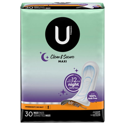 U By Kotex Prem Maxiovrnt Pad 30 - 30 CT - Image 3