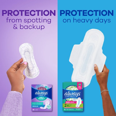 Always Daily Protect Liners Regular Length Unscented 96 Count - 96 CT - Image 7