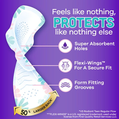 Always Radiant Pads Overnight Wing - 18 CT - Image 2