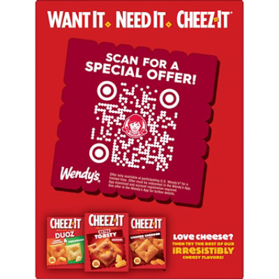 Cheez It Wendy's Baconator Snack Crackers - 12.4 Oz - Image 5