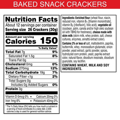 Cheez It Wendy's Baconator Snack Crackers - 12.4 Oz - Image 3