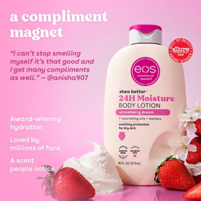 Eos Strawberry Dream 16oz Body Ltn - 16 FZ - Image 3