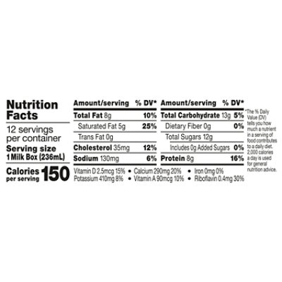 Horizon Organic Shelf-Stable Whole Milk Boxes - 12-8 Fl. Oz. - Image 4