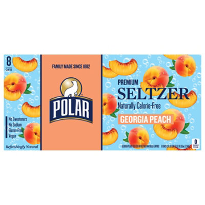 Polar Seltzer Georgia Peach 8-12fz - 8-12 FZ - Image 1