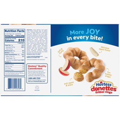 Hostess Apple Cinnamon Fritter Ring Donettes 6 Count - 10.36 OZ - Image 7