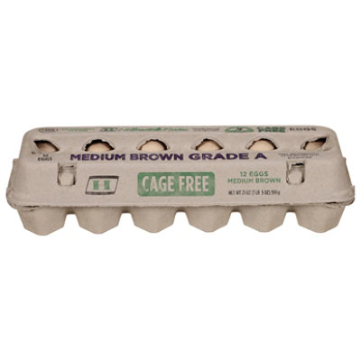 Hillandale Farms Cage Free Medium Brown Eggs 12 Count - 12 CT - Image 2