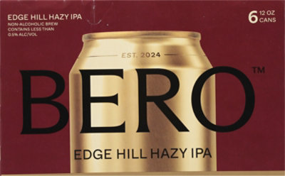 Bero Edge Hill Hazy Ipa Non-alcoholic 6-12 Fl Oz In Cans - 6-12 FZ - Image 4