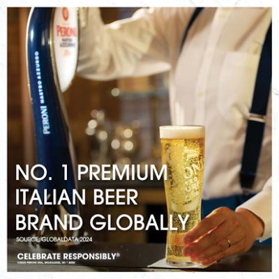 Peroni Nastro Azzurro Pale Lager Beer 5% ABV Cans - 12-12 Fl. Oz. - Image 5