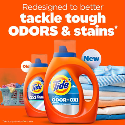 Tide He Liquid Laundry Detergent With Oxi & Odor Defense, Original Scent - 117 Oz. - 117 FZ - Image 2