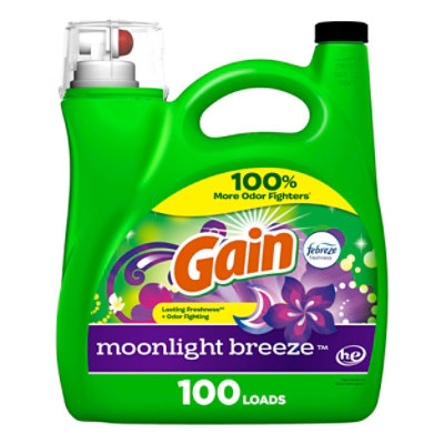 Gain He Liquid Laundry Detergent With Febreze Freshness Moonlight Breeze 144 Oz. - 144 FZ - Image 1