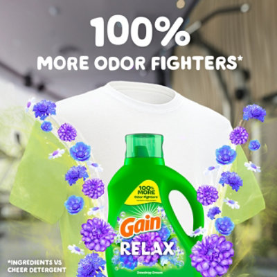 Gain He Liquid Laundry Detergent, Relax, Dewdrop Dreams - 144 Oz. - 144 FZ - Image 2