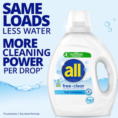 All Ultra Liquid Laundry Detergent, Free & Clear - 73 Oz. - 73 FZ - Image 5