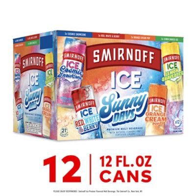 Smirnoff Ice Sunny Days 12pkc In Cans - 12-12FZ