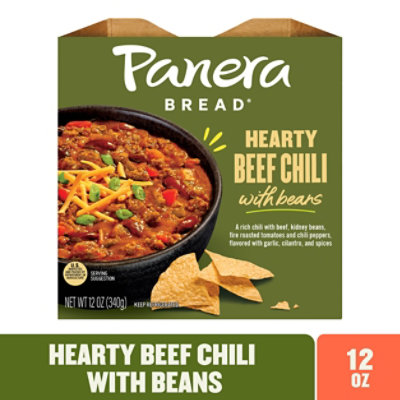 Panera Hearty Beef Chili With Beans - 12 OZ