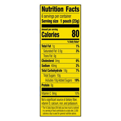 Gushers Blueberry Grape And Sour Blue Raspberry Fruit Flavored Snacks 6 Count - 4.8 OZ - Image 3