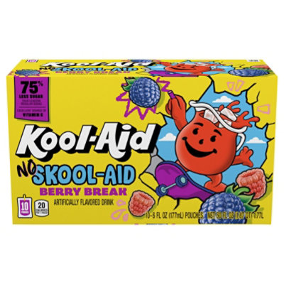 Kool-Aid No Skool-Aid Berry Break Artificially Flavored Drink - 10 - 6 Oz - Image 2