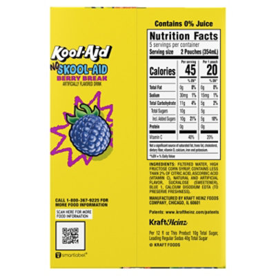 Kool-Aid No Skool-Aid Berry Break Artificially Flavored Drink - 10 - 6 Oz - Image 5