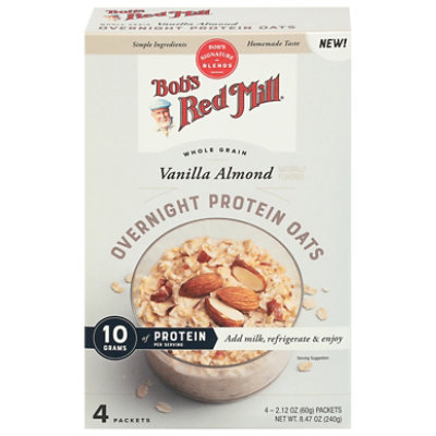 Bobs Red Mill Oats Overnight Protein Vanilla Almond - 8.48 OZ - Image 2