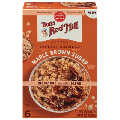 Bobs Red Mill Oatmeal Instant Maple Brown Sugar - 9.52 OZ - Image 2