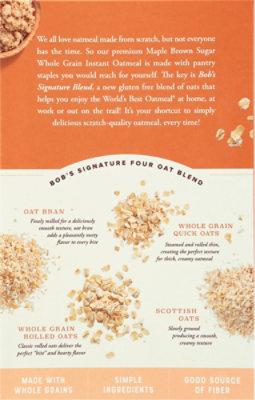 Bobs Red Mill Oatmeal Instant Maple Brown Sugar - 9.52 OZ - Image 5