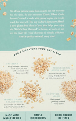 Bobs Red Mill Oatmeal Instant Classic - 9.52 OZ - Image 5