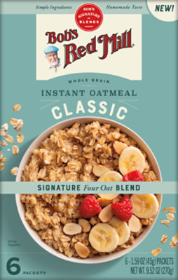 Bobs Red Mill Oatmeal Instant Classic - 9.52 OZ - Image 1