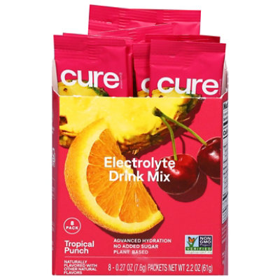 Cure Hydration Powder Tropical Punch - 8 - 0.27 Oz