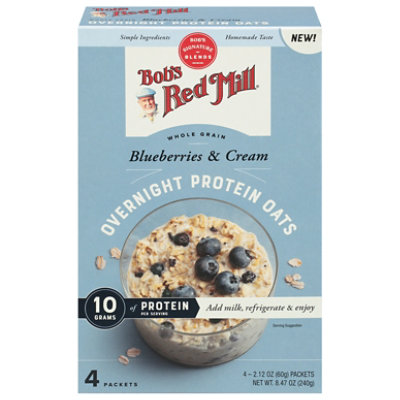 Bobs Red Mill Oats Overnight Protein Blueberry & Cream - 8.48 OZ - Image 2