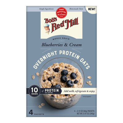 Bobs Red Mill Oats Overnight Protein Blueberry & Cream - 8.48 OZ - Image 1