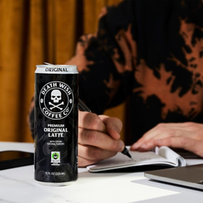 Death Wish Coffee Co. Premium Original Latte 100% Colombian Cold Brew Fair Trade™ Coffee - 11 Oz - Image 2