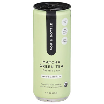 Pop & Bottle Latte Green Tea Matcha 8fz - 8 FZ - Image 1