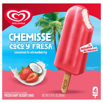 Holanda Ice Cream Chemisse Strawberry  8.79 Fz 4ct - 8.79 FZ - Image 3