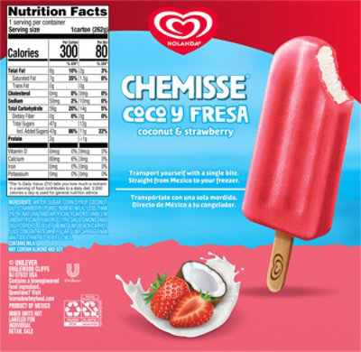 Holanda Ice Cream Chemisse Strawberry  8.79 Fz 4ct - 8.79 FZ - Image 6