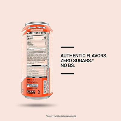 GHOST Peaches Energy Drink - 16 FZ - Image 2
