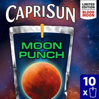 Capri Sun Moon Punch Wild Cherry Flavored Juice Drink Blend - 10 - 6 Fl. Oz.