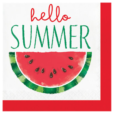 Signature SELECT Watercolor Melon Lunch Napkins - 16 Count - Image 1