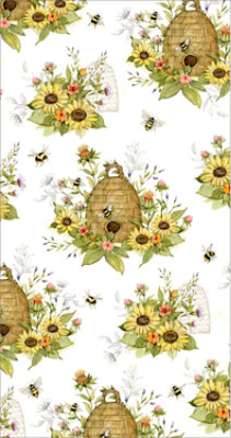 Floral Terry Towel - Each - Image 1