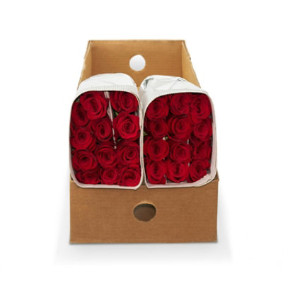 Free Shipping - Red Roses 50 Stems Fresh Flowers Delivery - Image 4
