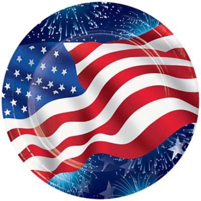 Signature SELECT Freedom Rings Dinner Plates - 8 Count - Image 1