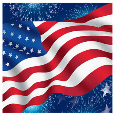 Signature SELECT Freedom Rings Beverage Napkins - 16 Count - Image 1