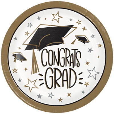 Signature SELECT Golden Grad Dinner Plates - 8 Count - Image 1