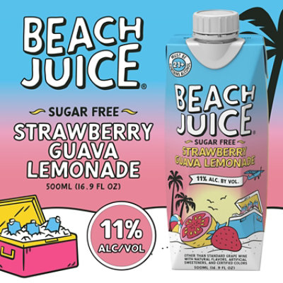 Beach Juice Strawberry Guava Lemonade 500ml Wine - 500 ML - Image 2