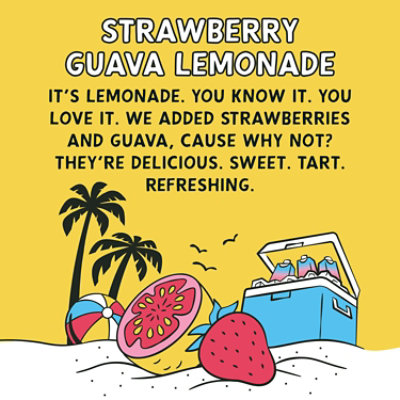Beach Juice Strawberry Guava Lemonade 500ml Wine - 500 ML - Image 3