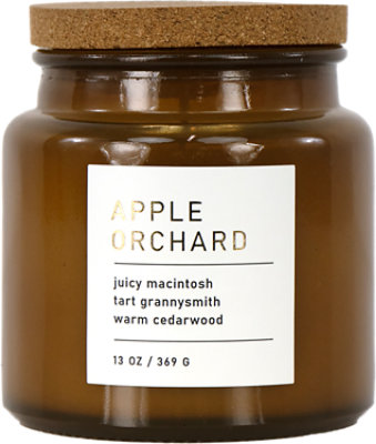 Overjoyed Boutique Apothecary Apple Orchard Candle Small Brown - Each - Image 1